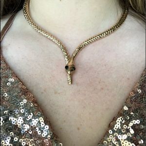 Gold Snake Necklace